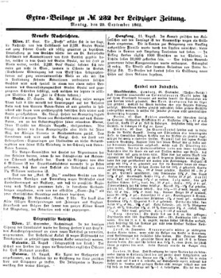 Leipziger Zeitung Montag 29. September 1862