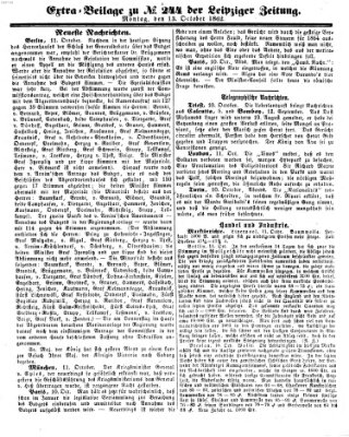 Leipziger Zeitung Montag 13. Oktober 1862