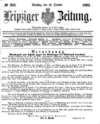 Leipziger Zeitung Dienstag 28. Oktober 1862