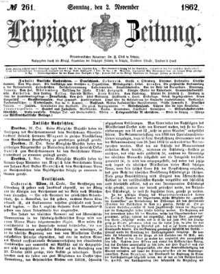 Leipziger Zeitung Donnerstag 2. Oktober 1862