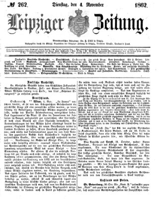 Leipziger Zeitung Samstag 4. Oktober 1862