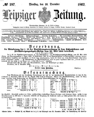 Leipziger Zeitung Dienstag 16. Dezember 1862