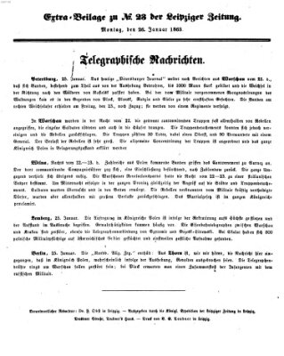 Leipziger Zeitung Montag 26. Januar 1863