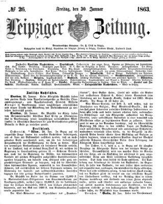 Leipziger Zeitung Freitag 30. Januar 1863