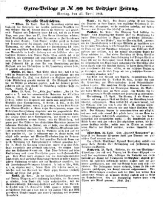 Leipziger Zeitung Montag 27. April 1863