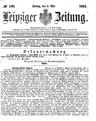 Leipziger Zeitung Freitag 8. Mai 1863