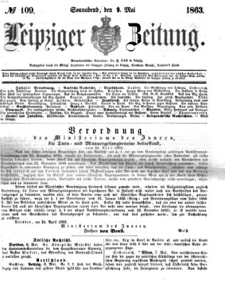 Leipziger Zeitung Samstag 9. Mai 1863