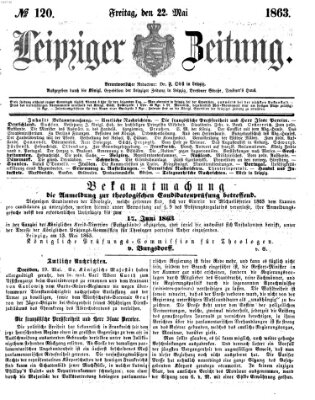 Leipziger Zeitung Freitag 22. Mai 1863