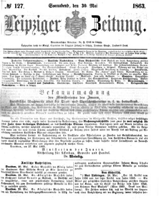 Leipziger Zeitung Samstag 30. Mai 1863