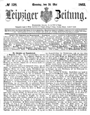 Leipziger Zeitung Sonntag 31. Mai 1863