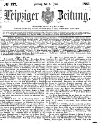 Leipziger Zeitung Freitag 5. Juni 1863