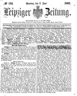 Leipziger Zeitung Sonntag 7. Juni 1863