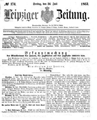 Leipziger Zeitung Freitag 24. Juli 1863