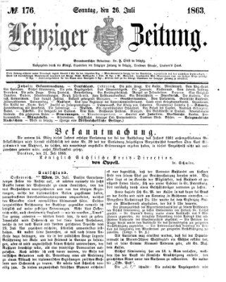 Leipziger Zeitung Sonntag 26. Juli 1863