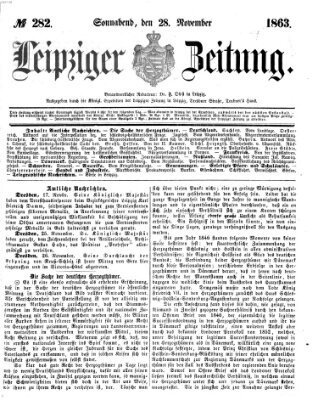 Leipziger Zeitung Samstag 28. November 1863