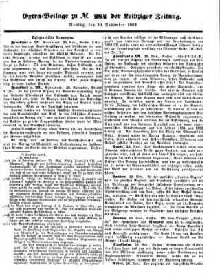 Leipziger Zeitung Montag 30. November 1863