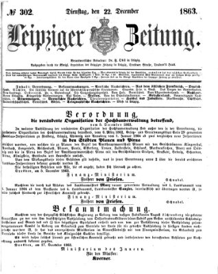 Leipziger Zeitung Dienstag 22. Dezember 1863