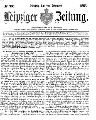 Leipziger Zeitung Dienstag 29. Dezember 1863