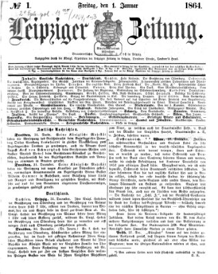 Leipziger Zeitung Freitag 1. Januar 1864