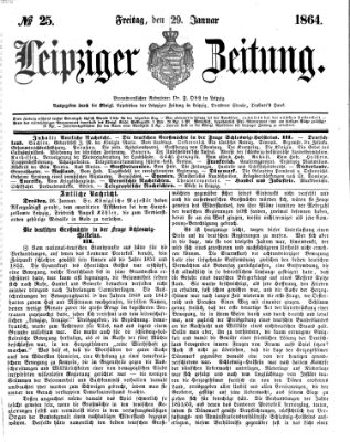 Leipziger Zeitung Freitag 29. Januar 1864