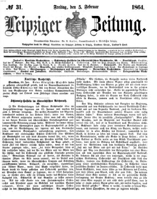 Leipziger Zeitung Freitag 5. Februar 1864