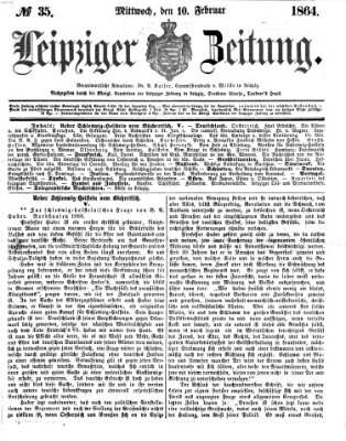 Leipziger Zeitung Mittwoch 10. Februar 1864