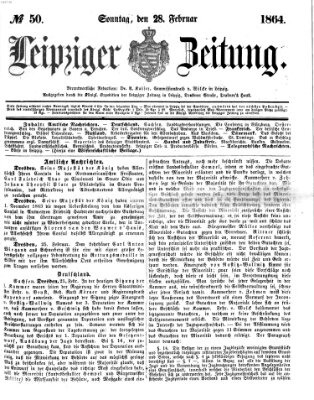 Leipziger Zeitung Sonntag 28. Februar 1864