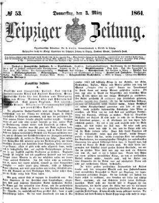 Leipziger Zeitung Donnerstag 3. März 1864