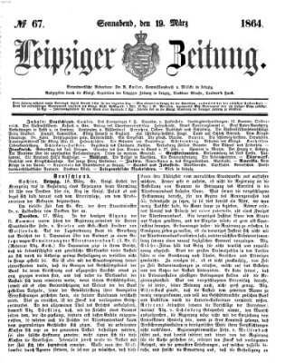 Leipziger Zeitung Samstag 19. März 1864