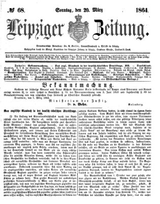 Leipziger Zeitung Sonntag 20. März 1864