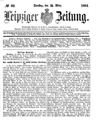 Leipziger Zeitung Dienstag 22. März 1864