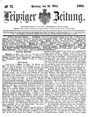 Leipziger Zeitung Sonntag 27. März 1864