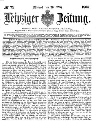 Leipziger Zeitung Mittwoch 30. März 1864