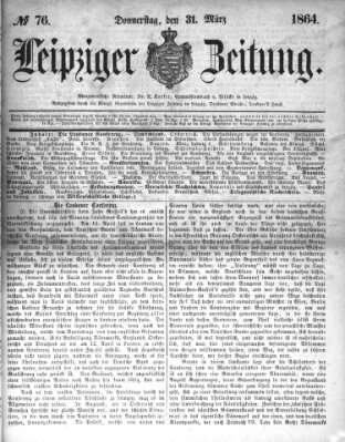 Leipziger Zeitung Donnerstag 31. März 1864