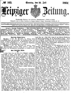 Leipziger Zeitung Sonntag 10. Juli 1864