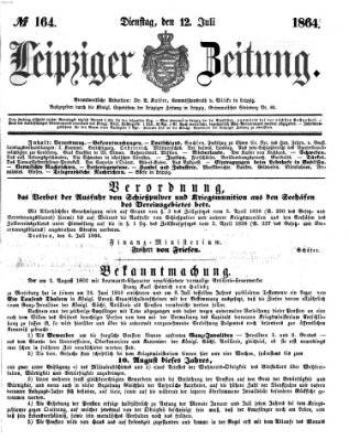 Leipziger Zeitung Dienstag 12. Juli 1864