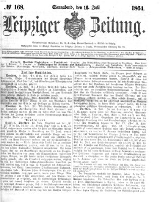 Leipziger Zeitung Samstag 16. Juli 1864