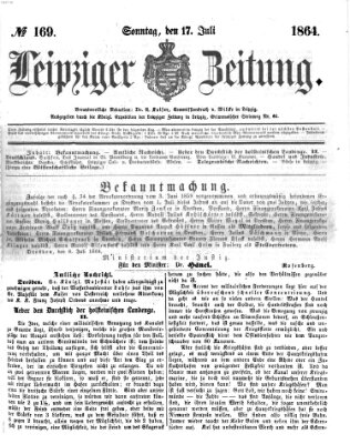 Leipziger Zeitung Sonntag 17. Juli 1864