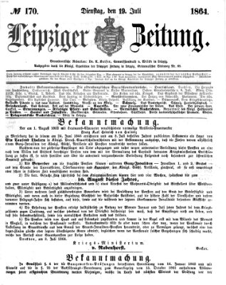 Leipziger Zeitung Dienstag 19. Juli 1864