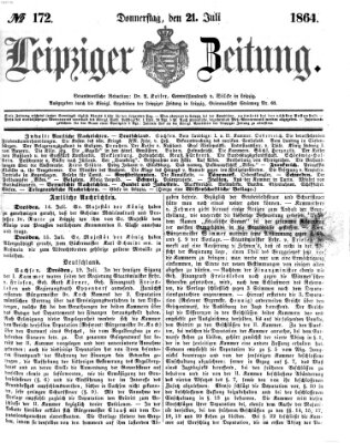 Leipziger Zeitung Donnerstag 21. Juli 1864