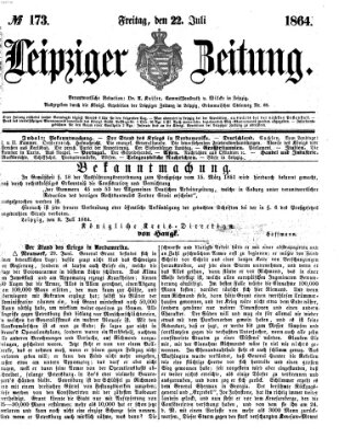 Leipziger Zeitung Freitag 22. Juli 1864