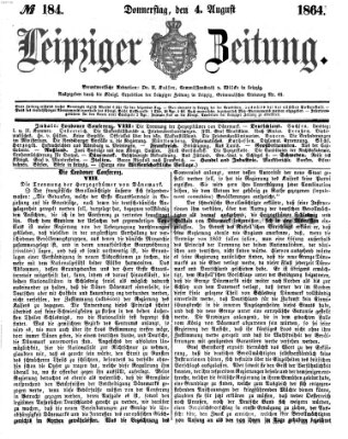 Leipziger Zeitung Donnerstag 4. August 1864