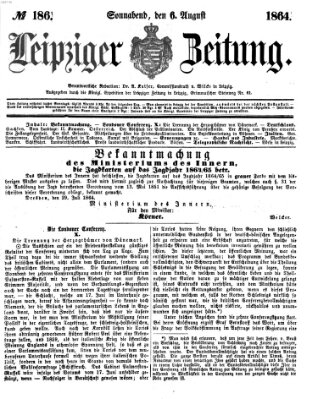 Leipziger Zeitung Samstag 6. August 1864