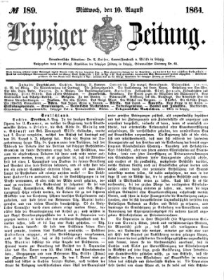 Leipziger Zeitung Mittwoch 10. August 1864