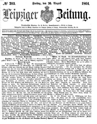 Leipziger Zeitung Freitag 26. August 1864