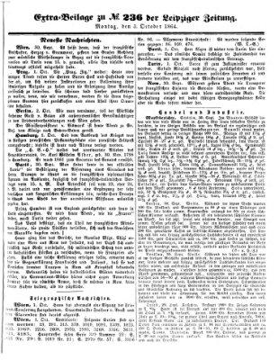 Leipziger Zeitung Montag 3. Oktober 1864