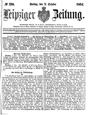 Leipziger Zeitung Freitag 7. Oktober 1864