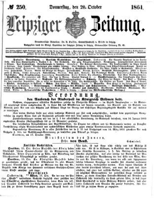 Leipziger Zeitung Donnerstag 20. Oktober 1864