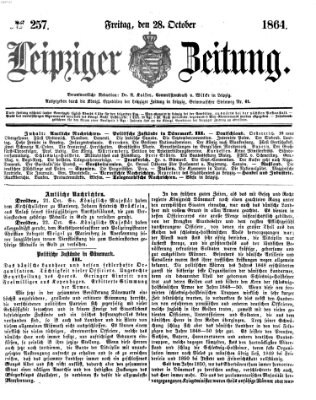 Leipziger Zeitung Freitag 28. Oktober 1864