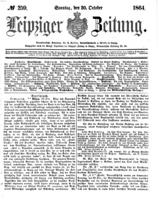 Leipziger Zeitung Sonntag 30. Oktober 1864